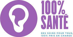 Logo 100 % Santé : des soins pour tous, 100 % pris en charge