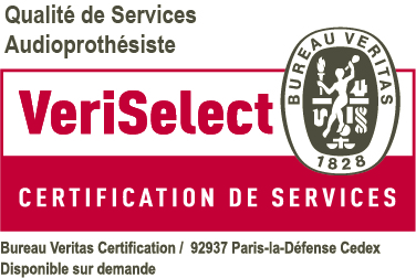 Certification VeriSelect audioprothésiste délivrée par Bureau Veritas